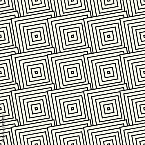 Pattern with square print, seamlessly repeatable background