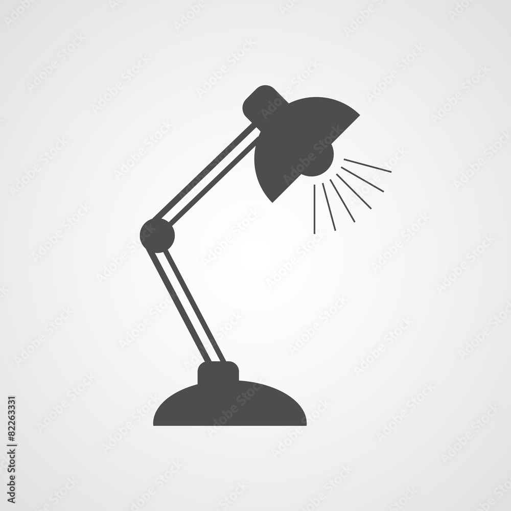 Reading-lamp flat icon. Vector illustration. Reading-lamp flat icon. Vector illustration.