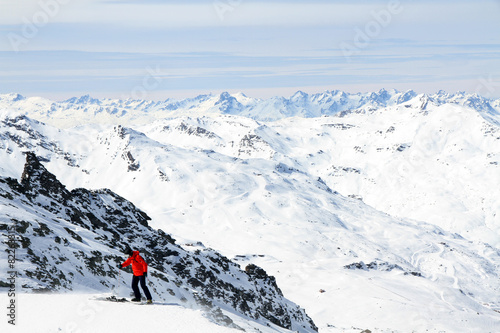 Winter sport holiday in the Alps