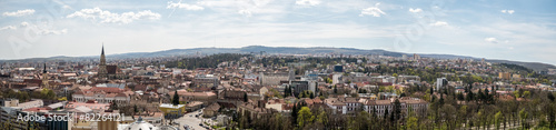 High View Panorama Of Cluj Napoca City In Romania