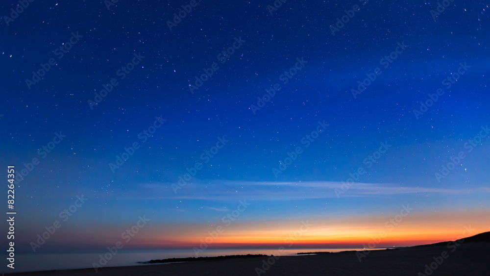 Stars and Sunset