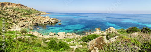 On a beautiful sunny day. Gozo Island, Malta.