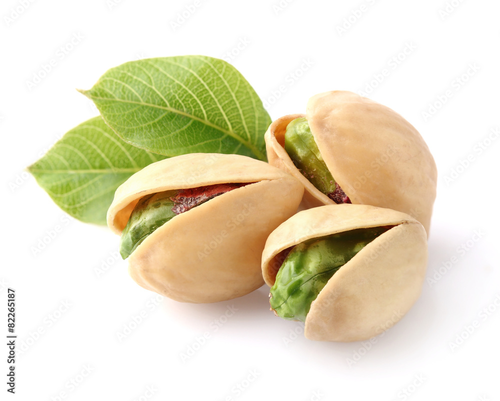 Pistachio with leaves Pistachio with leaves