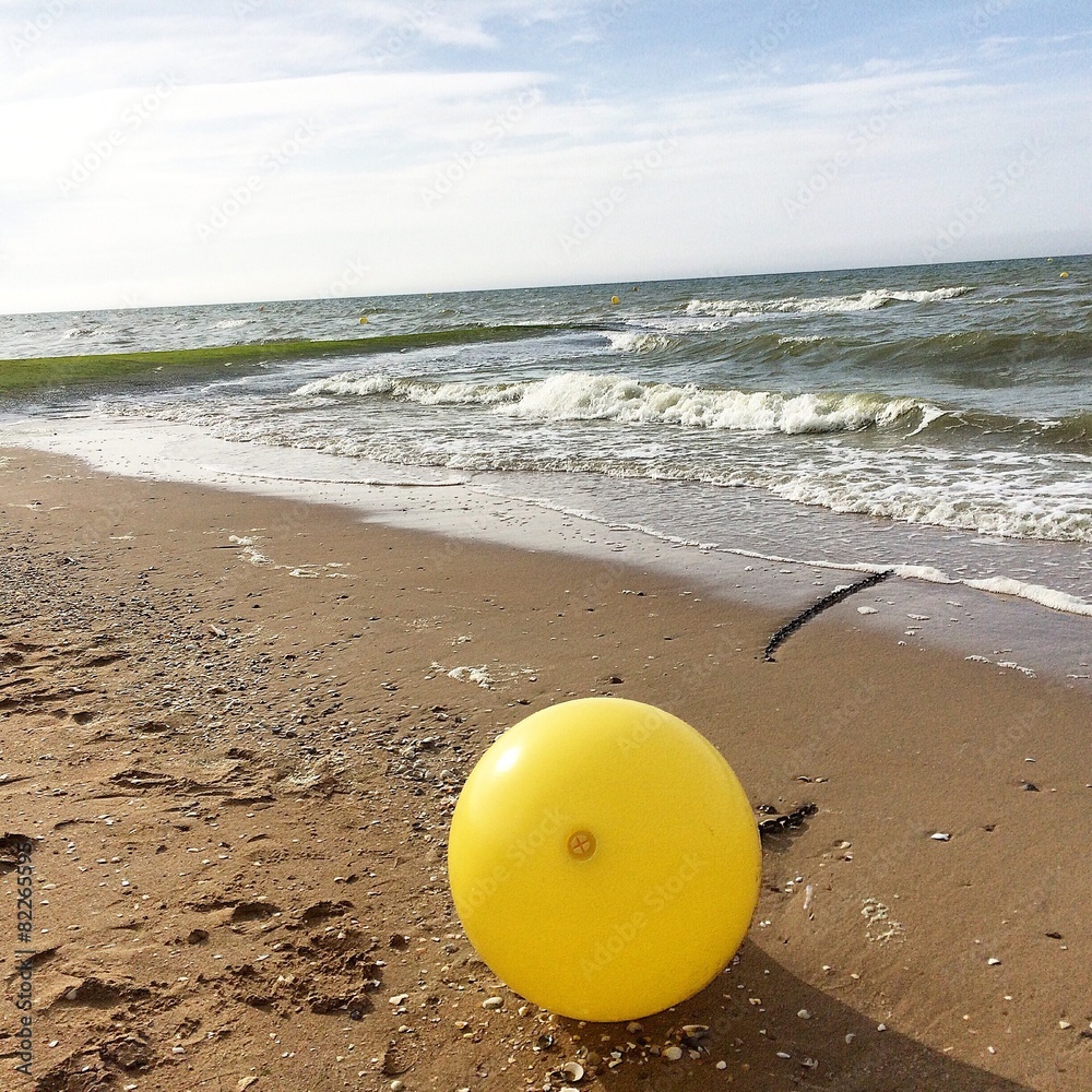 Naklejka premium Bord de mer à Cabourg, France