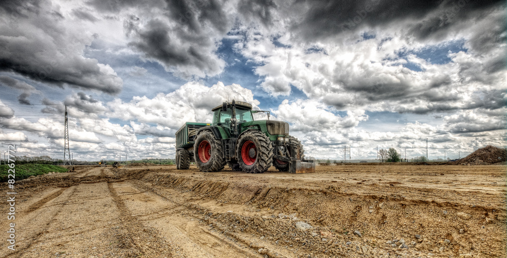 Naklejka premium traktor