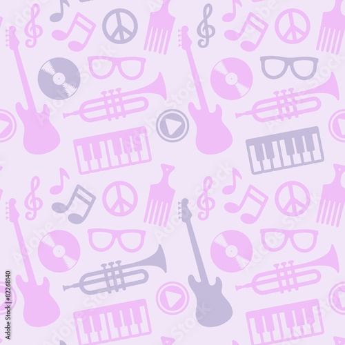 Musical Instruments / Seamless Background