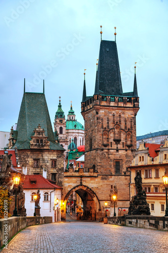 The Old Town with Charles bridge in Prague