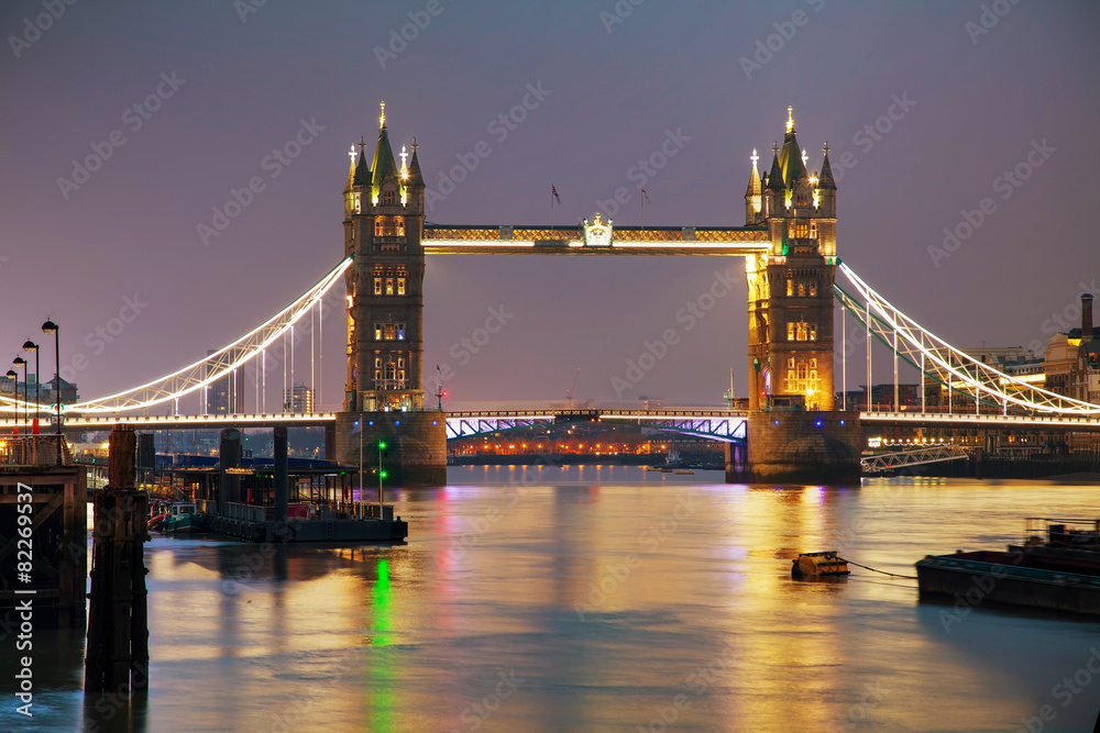 Tower bridge in London, Great Britain