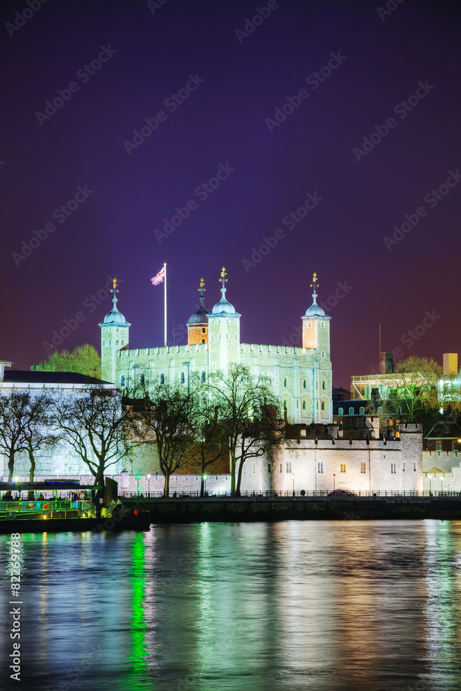 Tower fortress in London