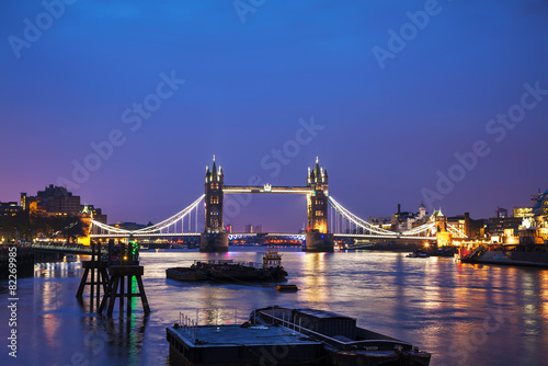 Obraz na płótnie Tower bridge in London, Great Britain w salonie