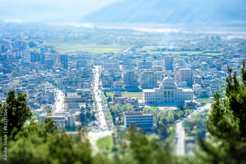 Fototapeta premium Modern part of Berat city