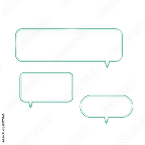 Glass Chat Bubble Shelves