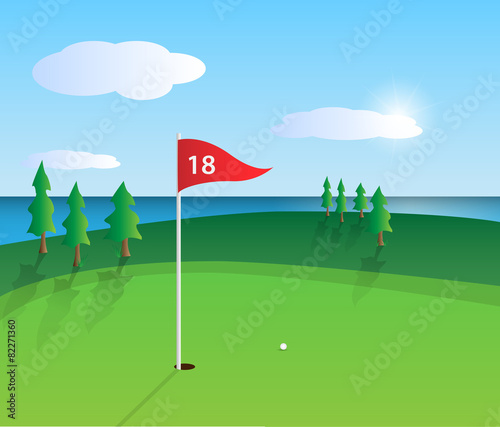 Golf Illustration