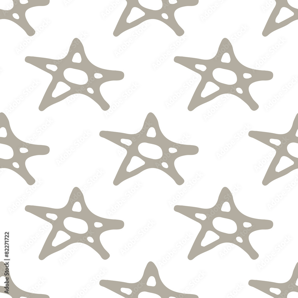 Star grey and white seamless pattern background Star grey and white seamless pattern background