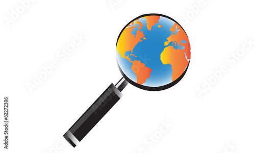 Planet Earth Under Magnifier