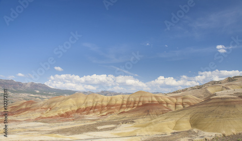 Painted hills close up view