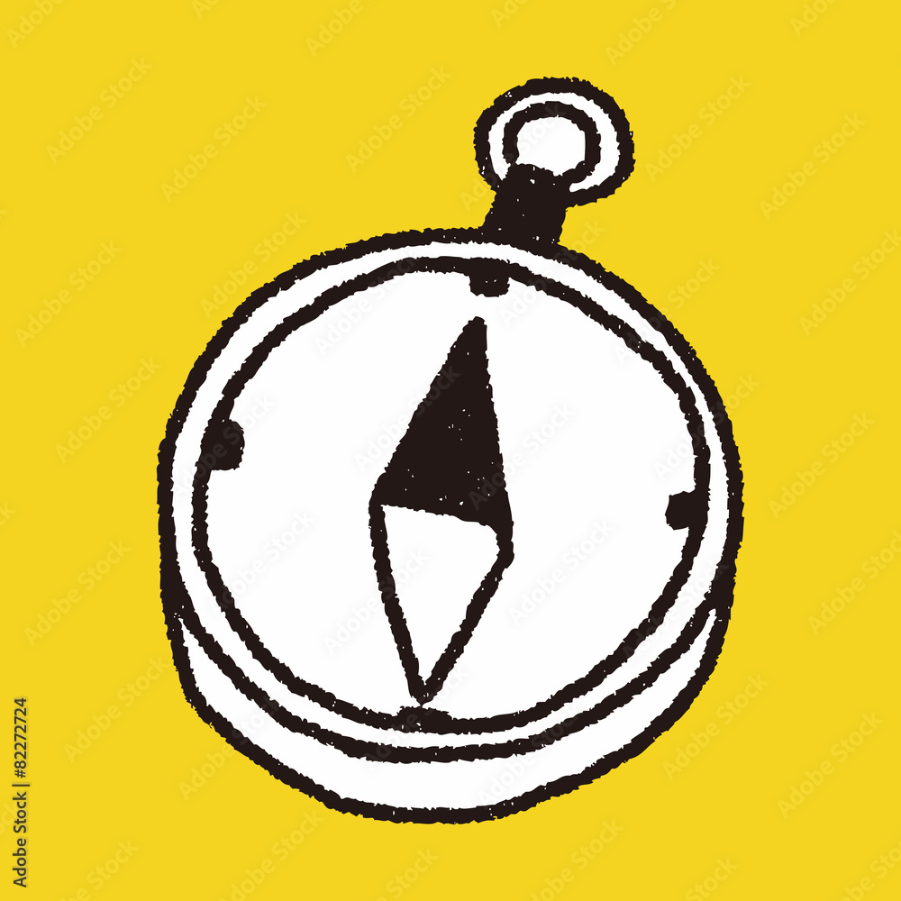 Obraz premium doodle Compass