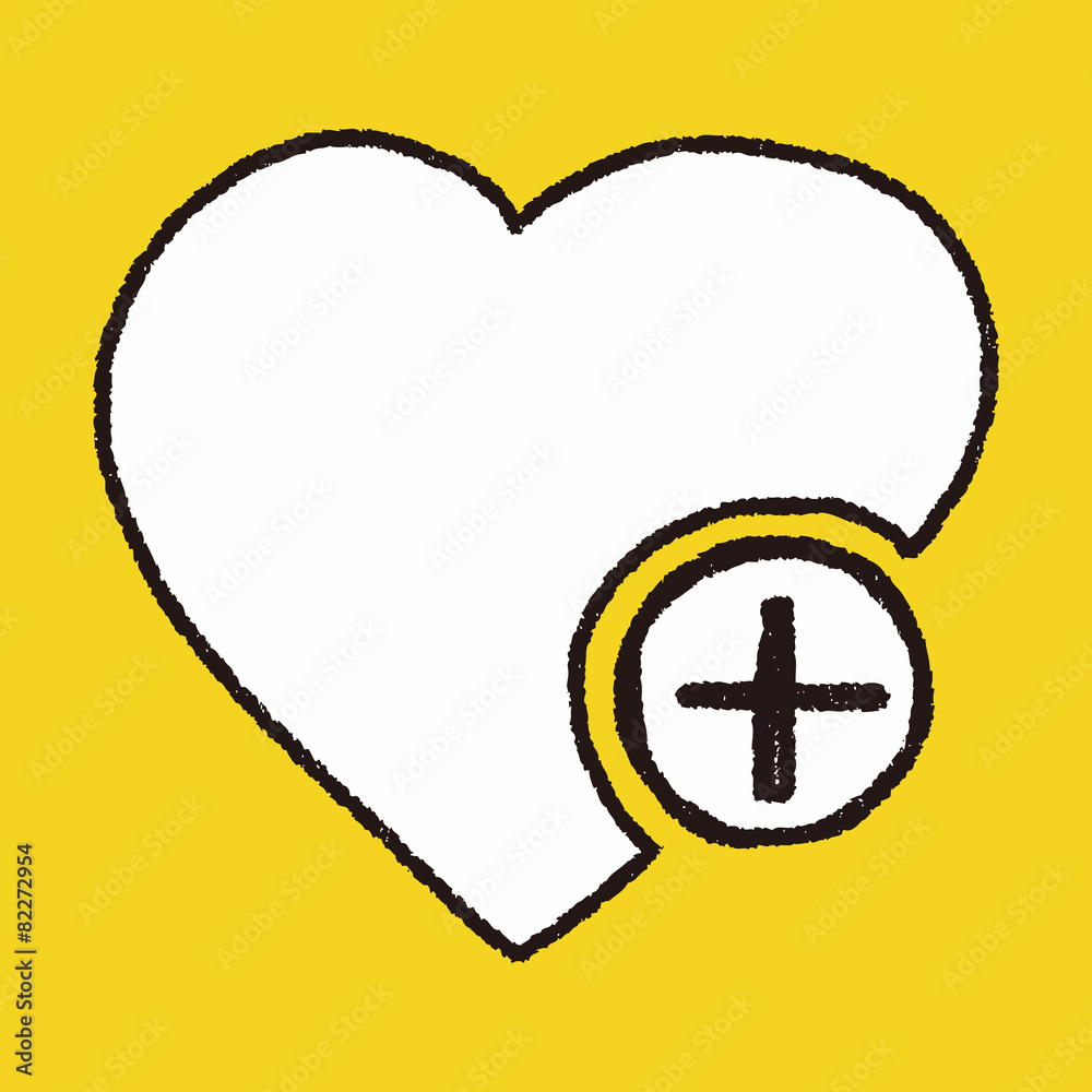 Obraz premium Doodle Heart