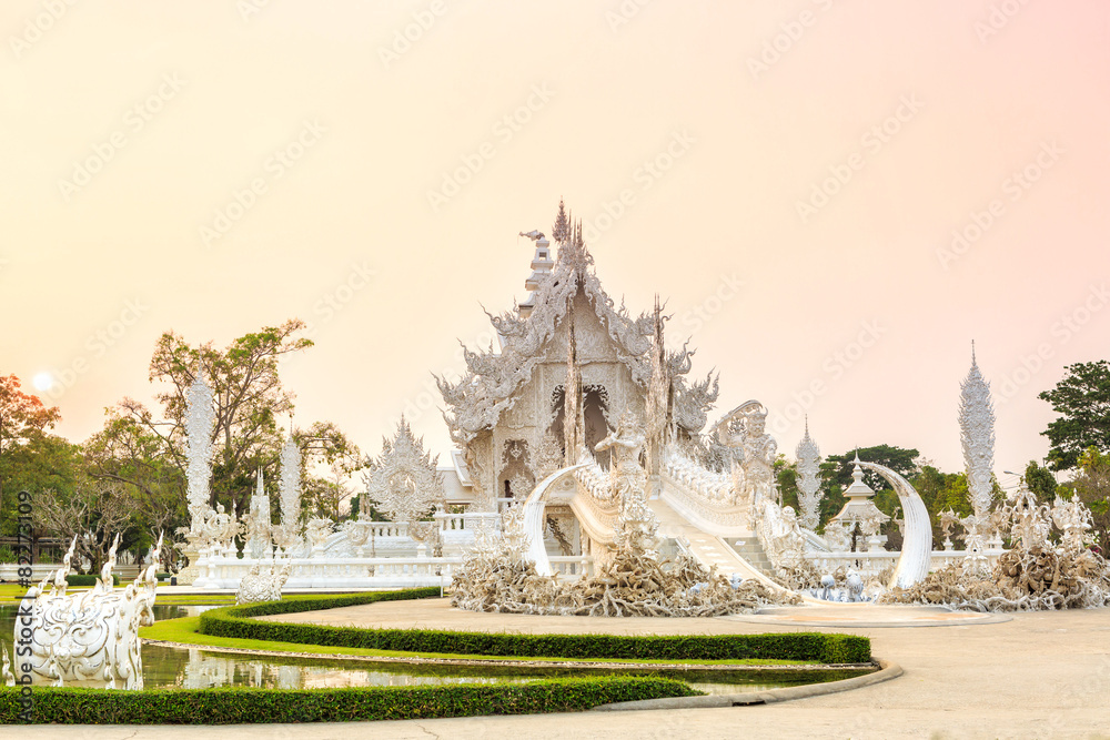 wat rong-khun temple chiangrai thailand