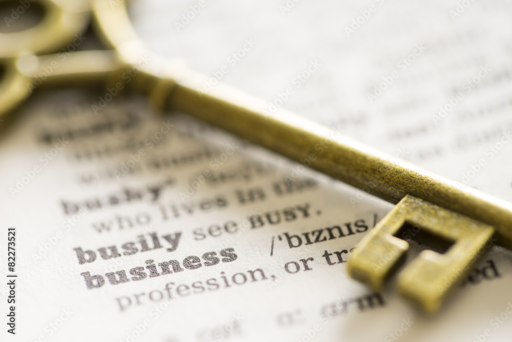 Business concept key for success Business concept key for success