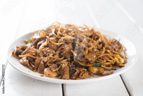 Chinese dish stir fried Char Kuey Teow