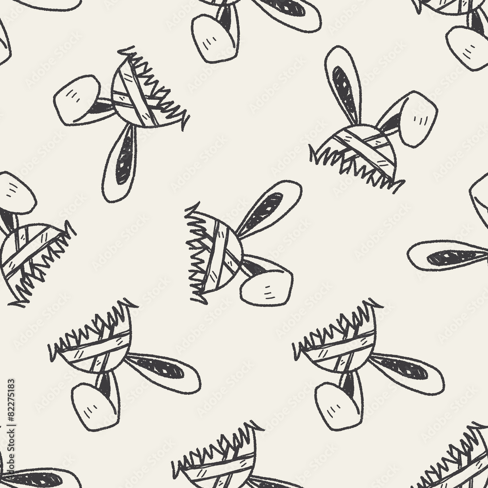Easter egg doodle seamless pattern background Easter egg doodle seamless pattern background