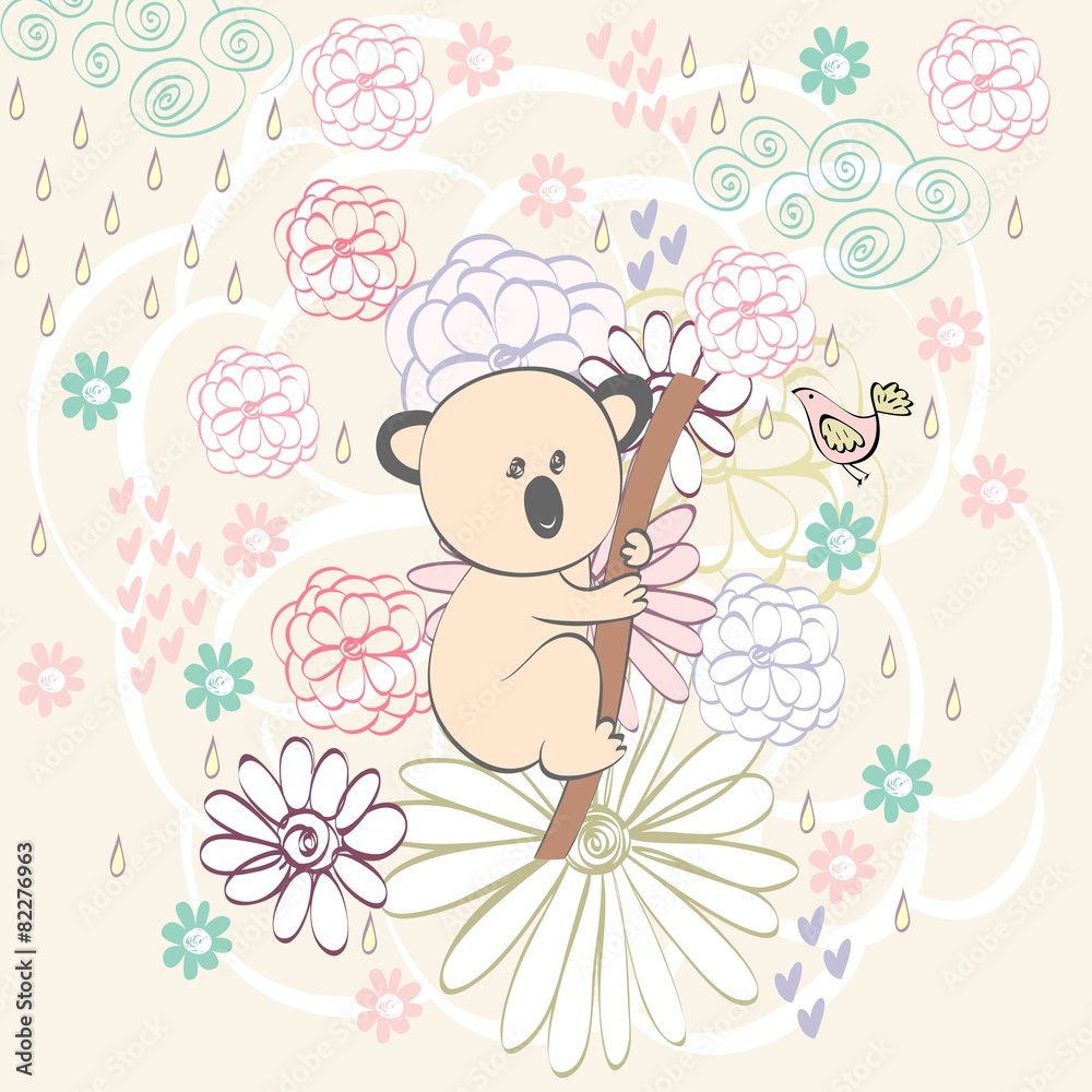 Fototapeta premium childish card