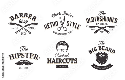 Retro Barber Emblems