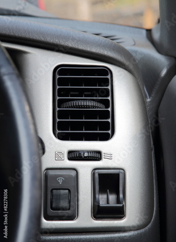vent air condition on console in the car © gogomo