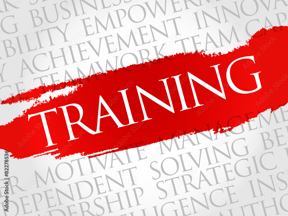 TRAINING word cloud, business concept