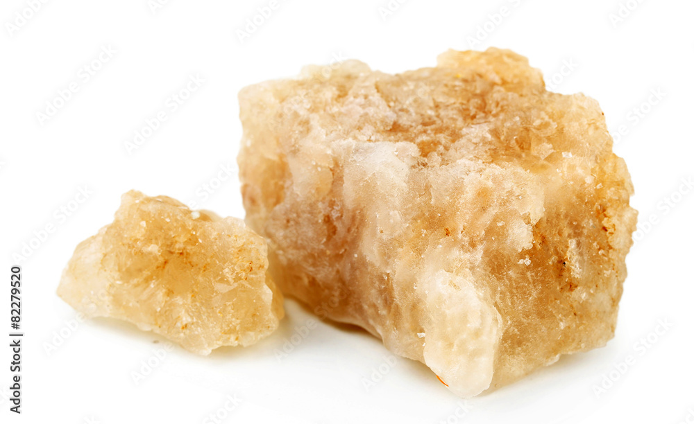 Crust of sea salt from Dead Sea coast isolated on white Crust of sea salt from Dead Sea coast isolated on white