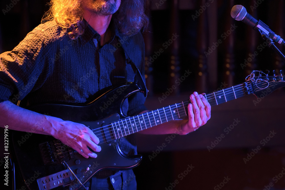 Obraz premium electric guitar in concert