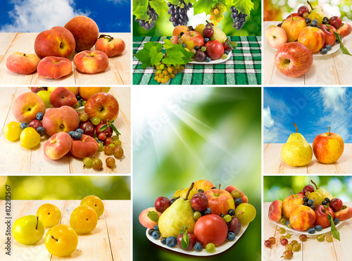 various fruits and vegetables closeup