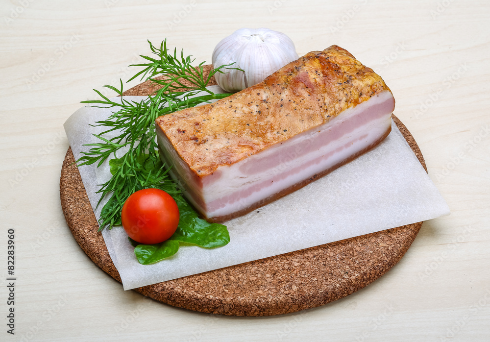 Raw bacon Raw bacon