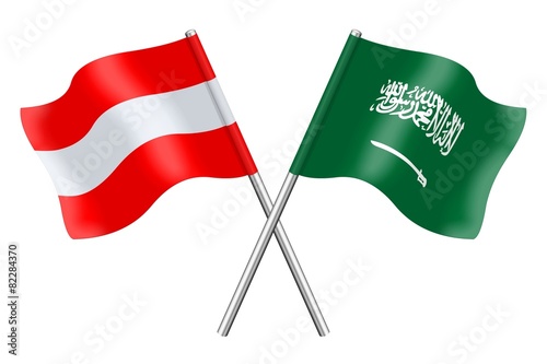 Flags: Saoudi Arabia and Austria