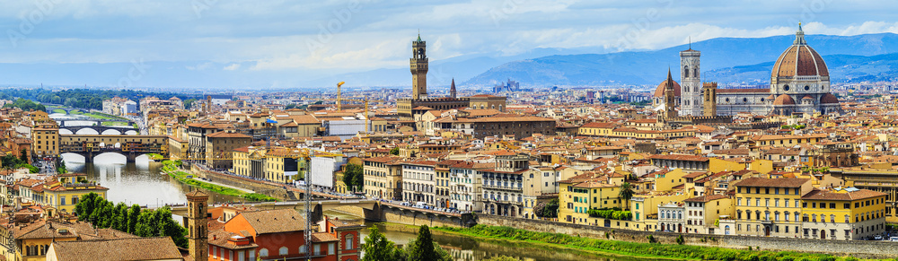 Florence, Italy - view of the city and Cathedral Santa Maria del