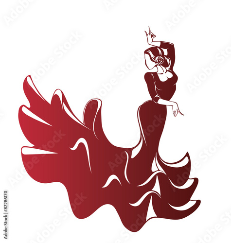 Flamenco silhouettes