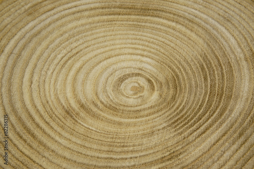 Wooden background of annual rings, close up