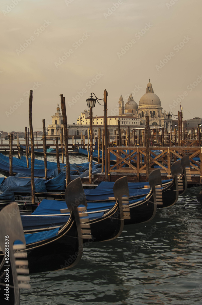 Gondolas in San Marco Square, Venice