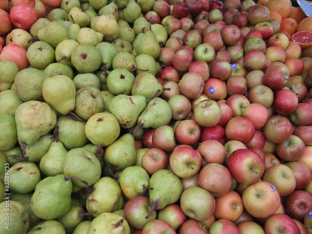Fresh fruits and vegetable in market Fresh fruits and vegetable in market