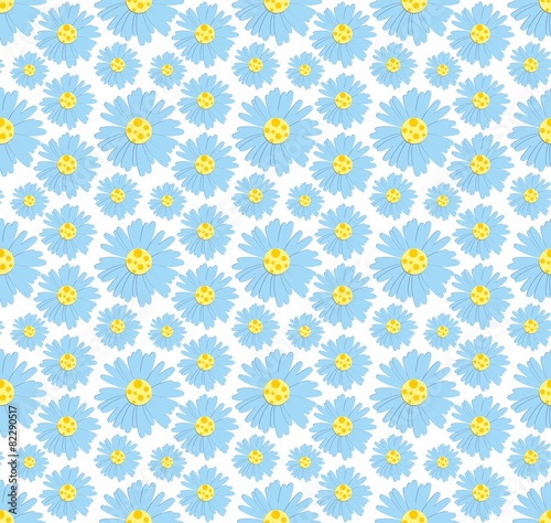 Background with blue flowers