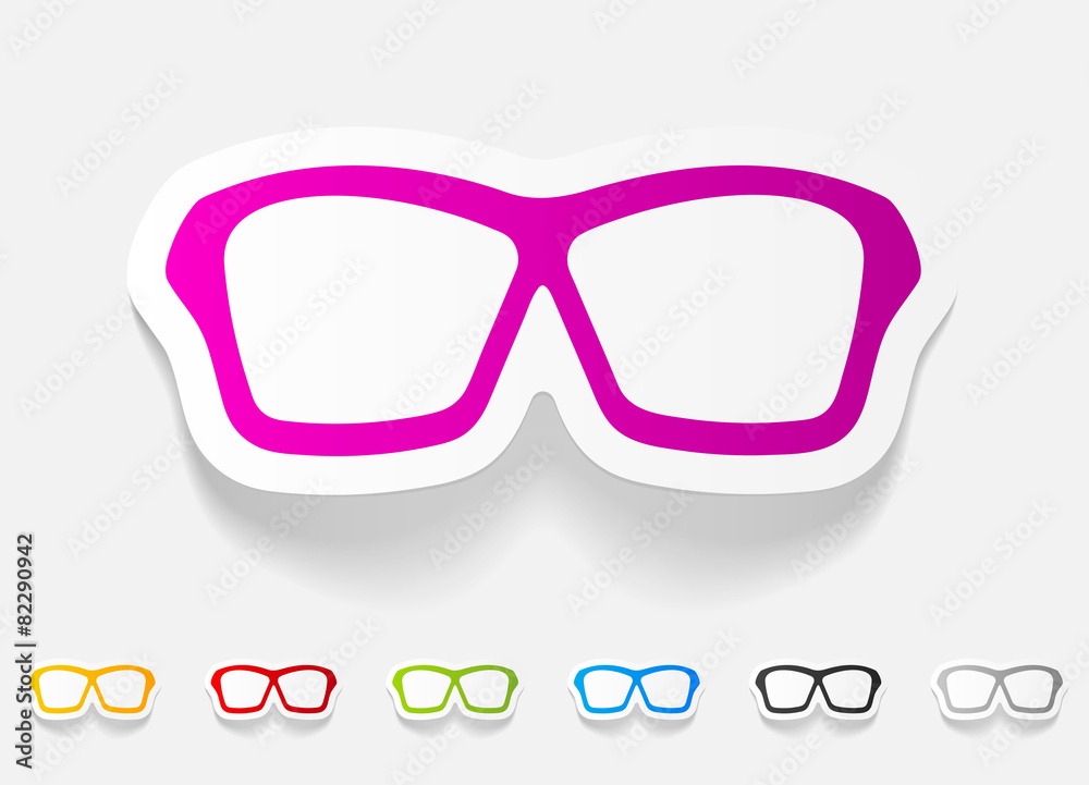 Fototapeta premium realistic design element. glasses