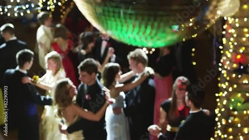 MS HA R/F Couples dancing on prom night / Cedar Hills, Utah, USA photo