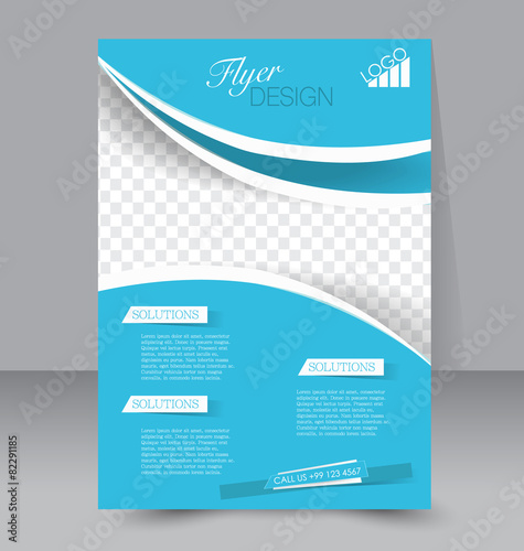 Flyer template. Business brochure. A4 poster for business