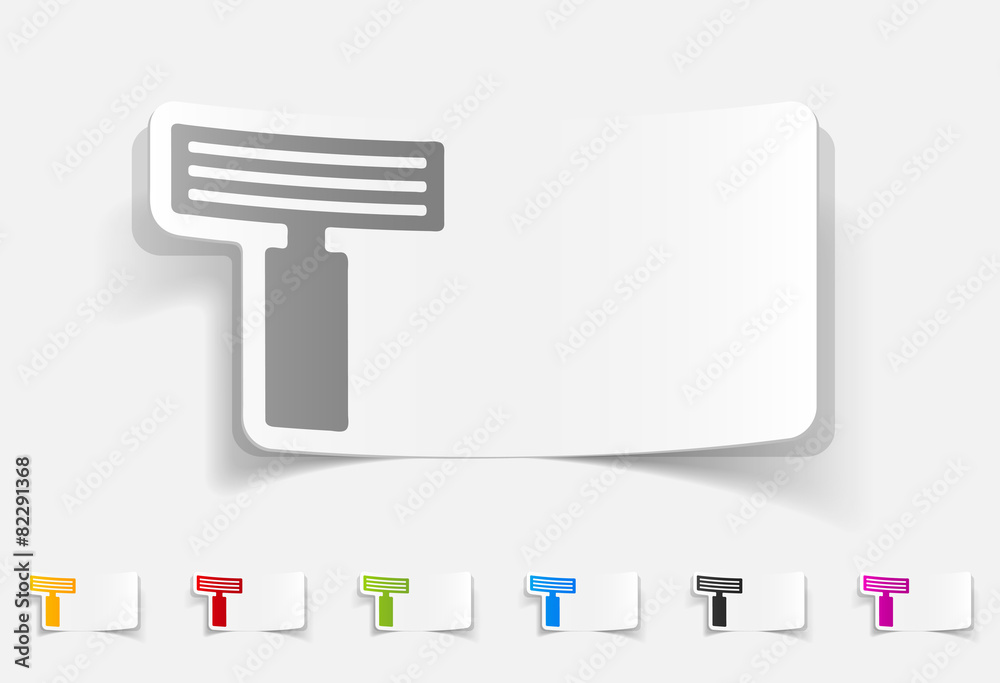 realistic design element. razor realistic design element. razor