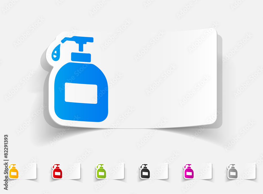 realistic design element. liquid soap realistic design element. liquid soap