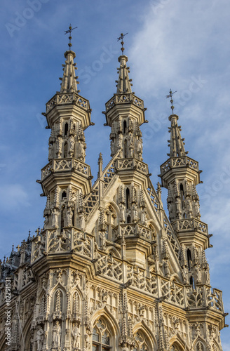 Top of the city hall in Leuven