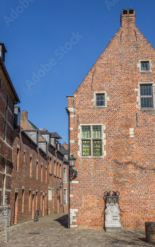 Street in the old quarter Begijnhof in Leuven