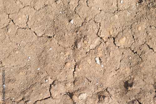 Brown ground with cracks