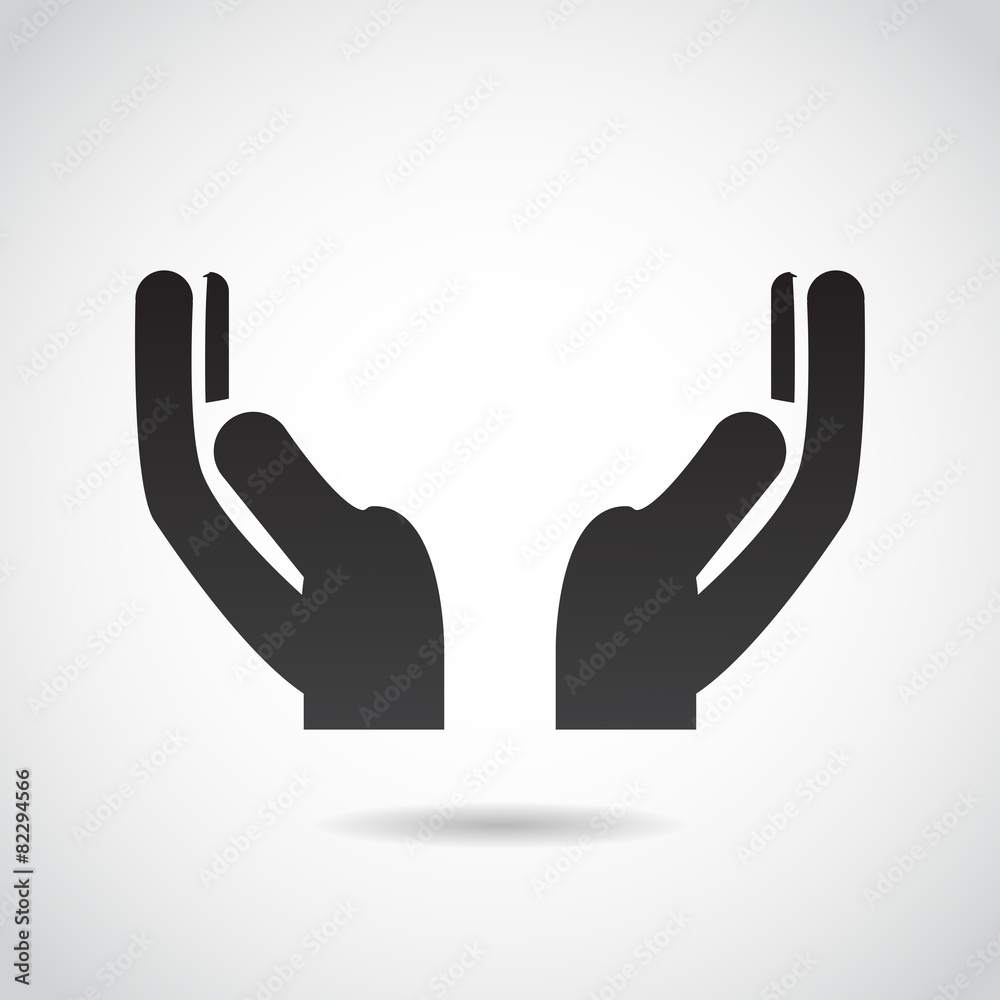 Hands in prayer vector icon. Hands in prayer vector icon.